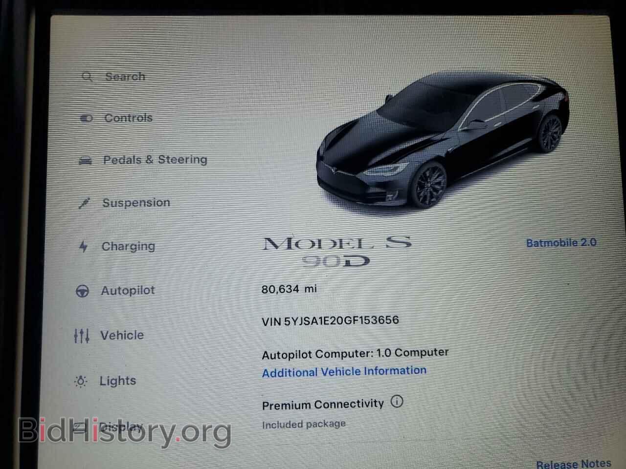 2016 TESLA MODEL S - VIN: 5YJSA1E20GF153656 - Photo 9
