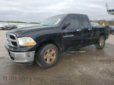 2012 Dodge RAM 1500 SLT, черный — VIN 1C6RD6GP3CS135555, Copart
