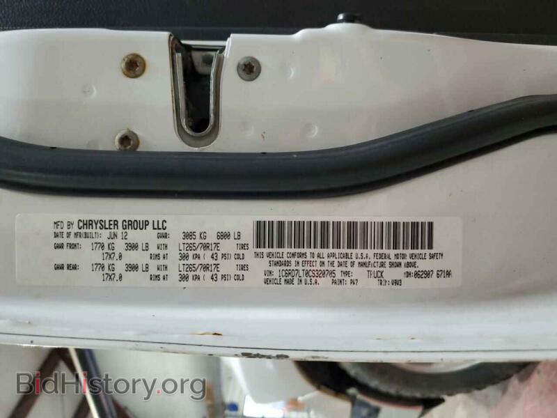 2012 Dodge RAM 1500 (VIN 1C6RD7LT0CS320705) — фото 12 из 12