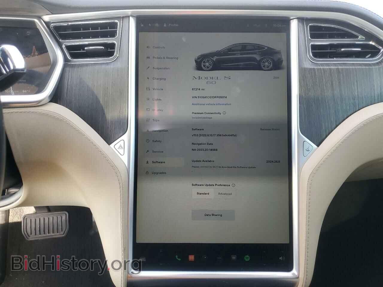 2013 TESLA MODEL S - VIN: 5YJSA1CG1DFP05014 - Photo 9