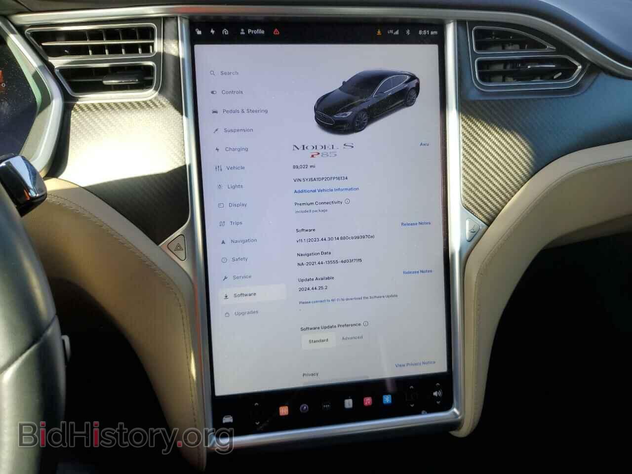 2013 TESLA MODEL S - VIN: 5YJSA1DP2DFP16134 - Photo 9