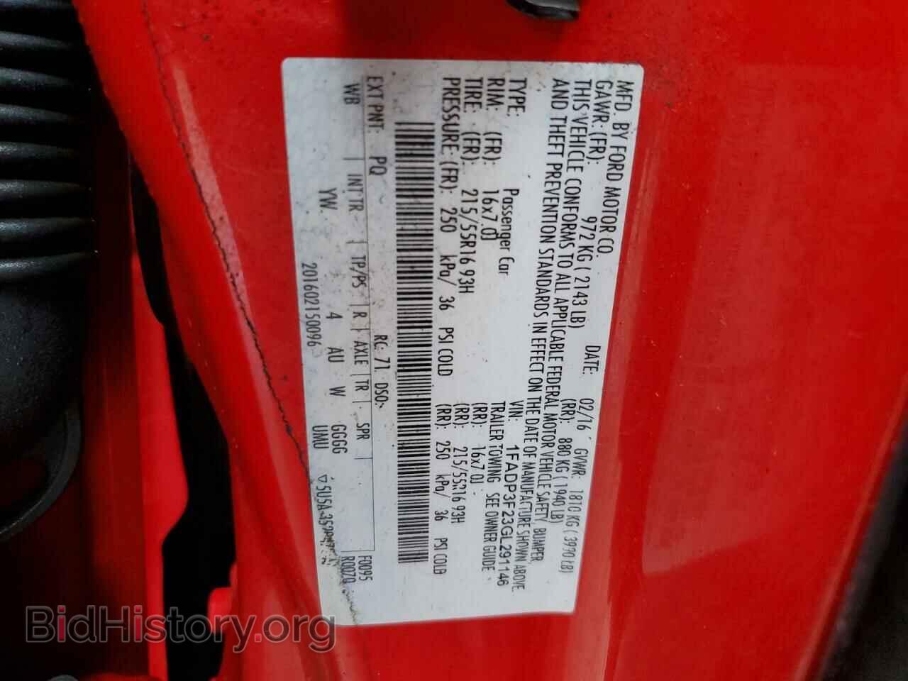 2016 FORD FOCUS - VIN: 1FADP3F23GL291146 - Фото 12