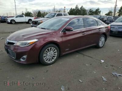 2013 Toyota AVALON Hybrid, бордовый — VIN 4T1BD1EB2DU018586, Copart