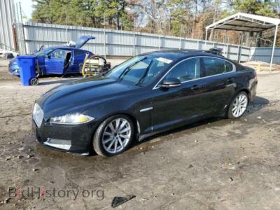 2012 Jaguar XF, черный — VIN SAJWA0FB0CLS25653, Copart