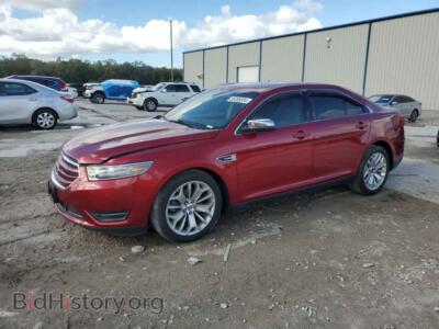 2013 Ford TAURUS Limited, maroon — VIN 1FAHP2F81DG185718, Copart