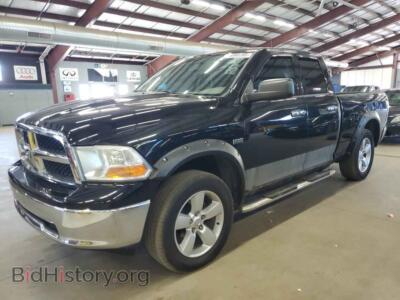 2012 Dodge RAM 1500 SLT, черный — VIN 1C6RD7GTXCS180687, Copart