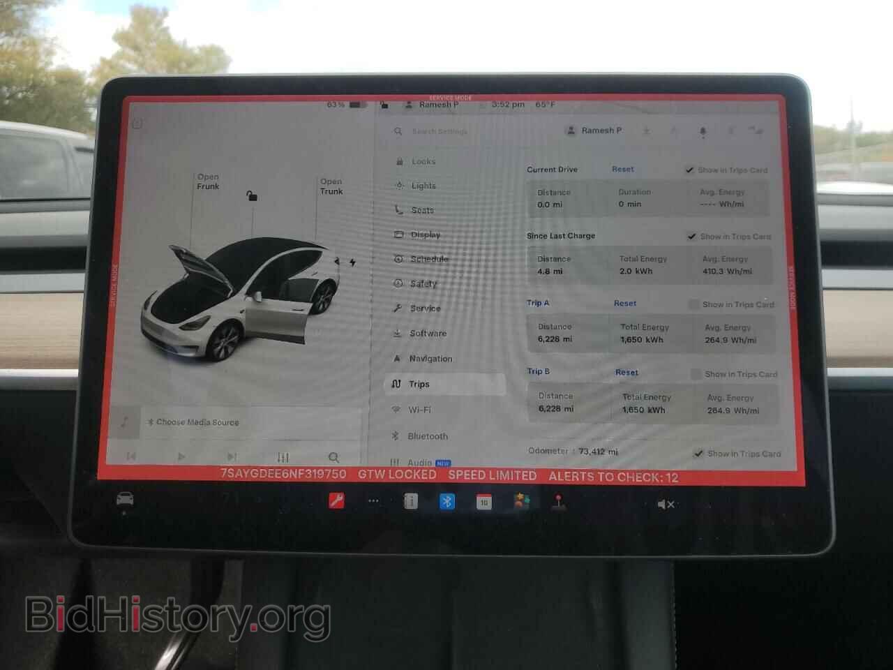 2022 TESLA MODEL Y - VIN: 7SAYGDEE6NF319750 - Фото 9