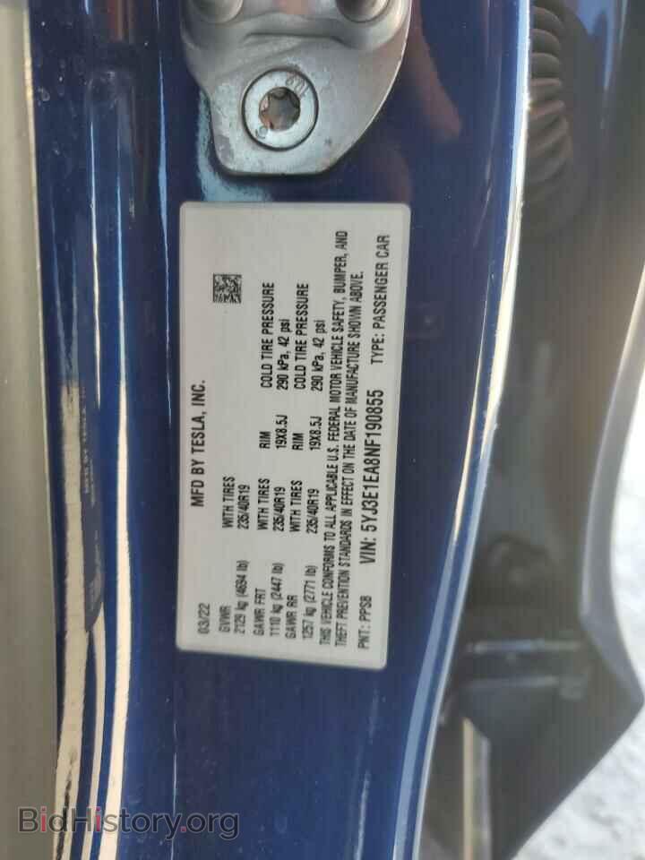 2022 TESLA MODEL 3 - VIN: 5YJ3E1EA8NF190855 - Photo 12
