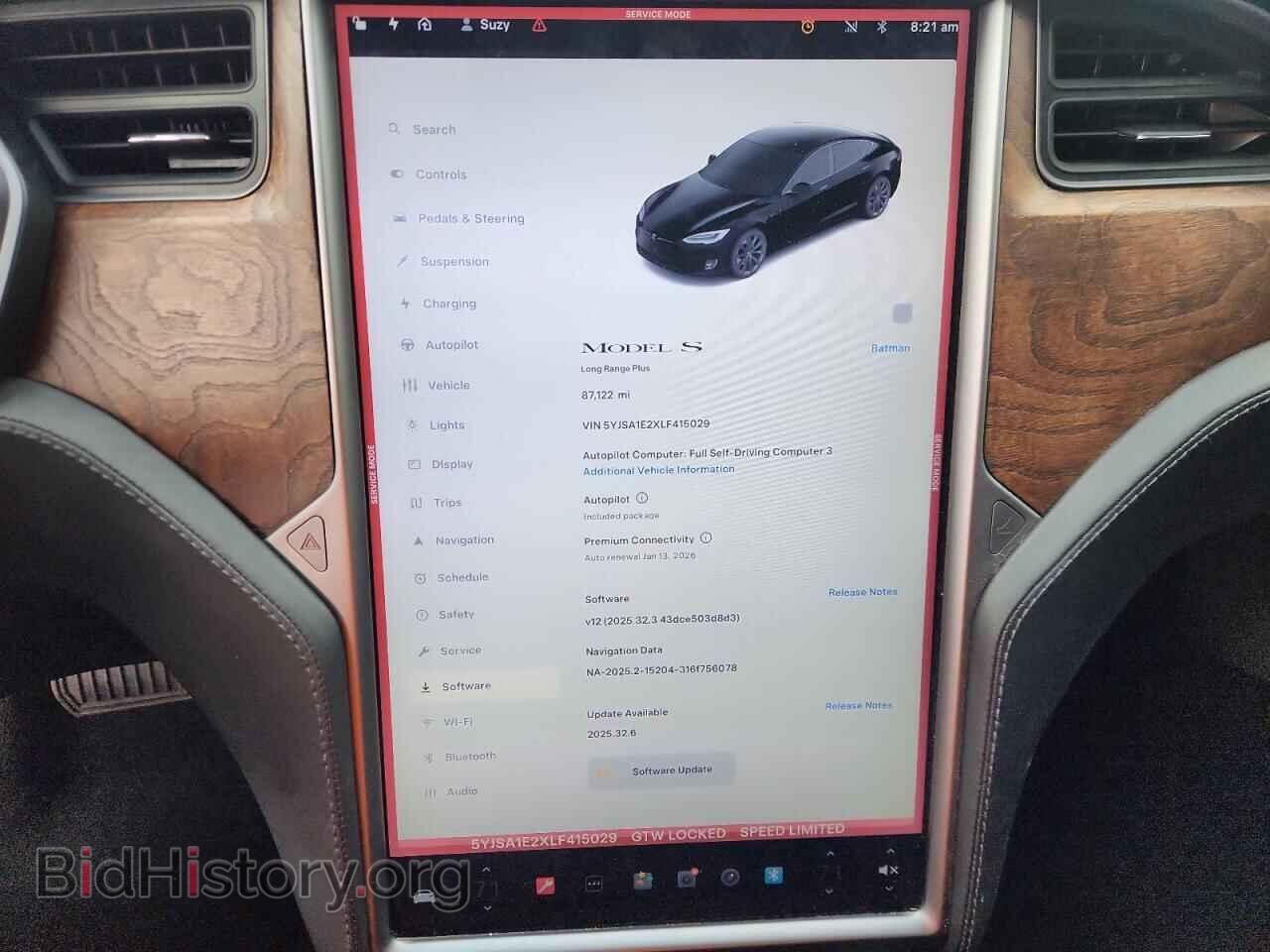 2020 TESLA MODEL S - VIN: 5YJSA1E2XLF415029 - Photo 9