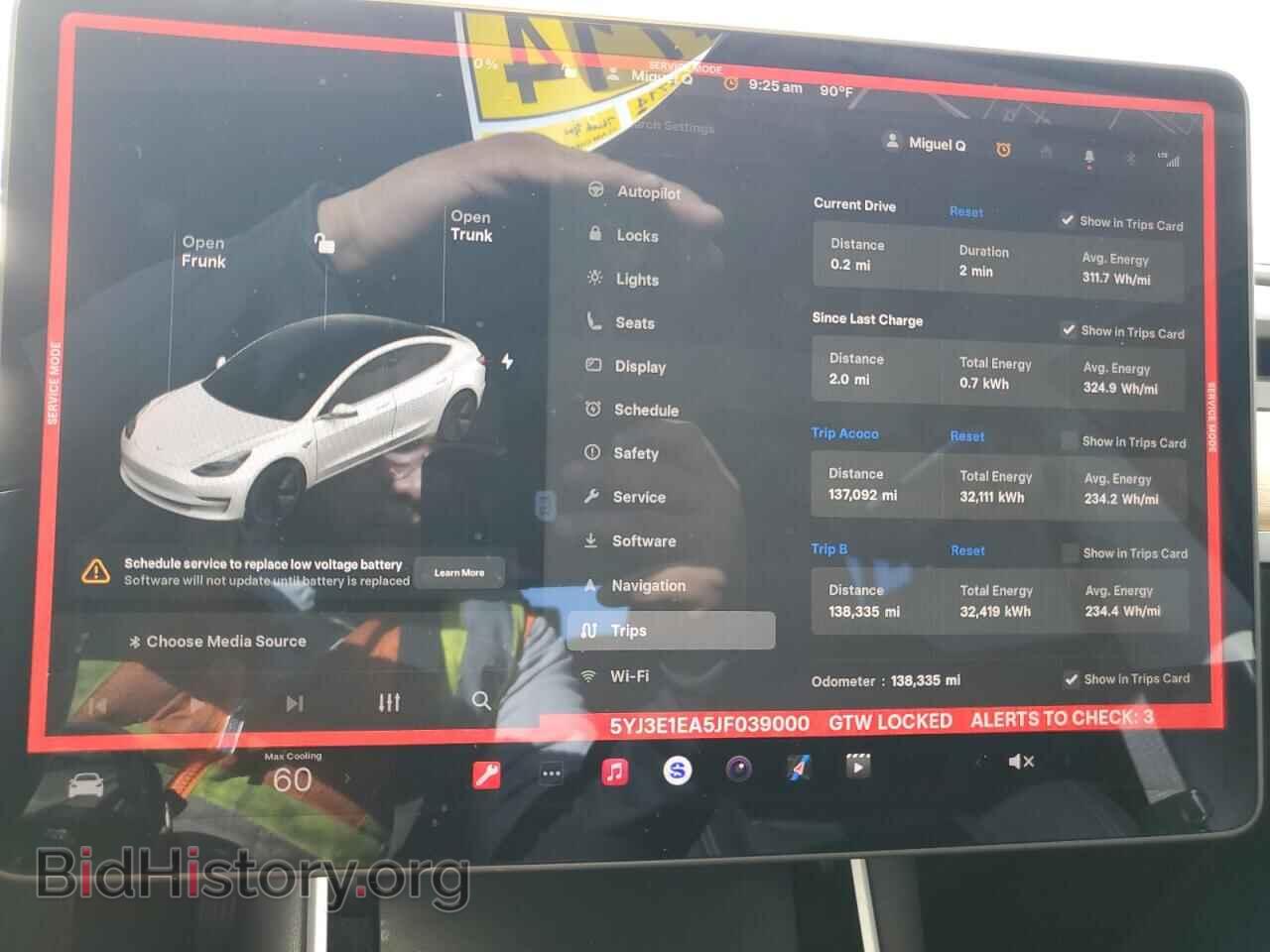 2018 TESLA MODEL 3 - VIN: 5YJ3E1EA5JF039000 - Photo 9