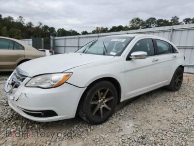 2013 Chrysler 200 Limited, white — VIN 1C3CCBCG6DN573202, Copart
