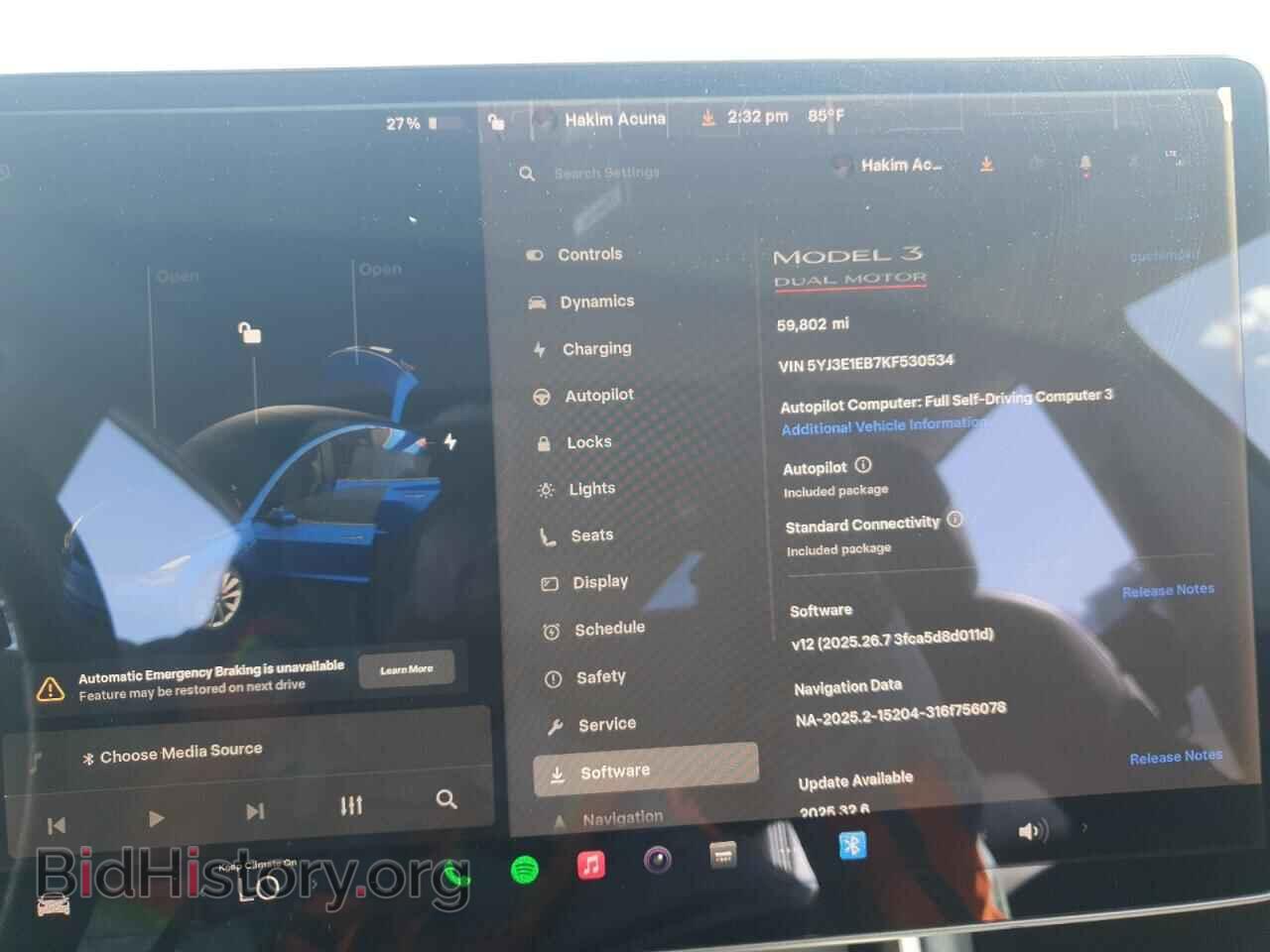 2019 TESLA MODEL 3 - VIN: 5YJ3E1EB7KF530534 - Фото 9