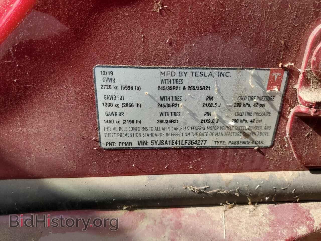2020 TESLA MODEL S - VIN: 5YJSA1E41LF364277 - Photo 12