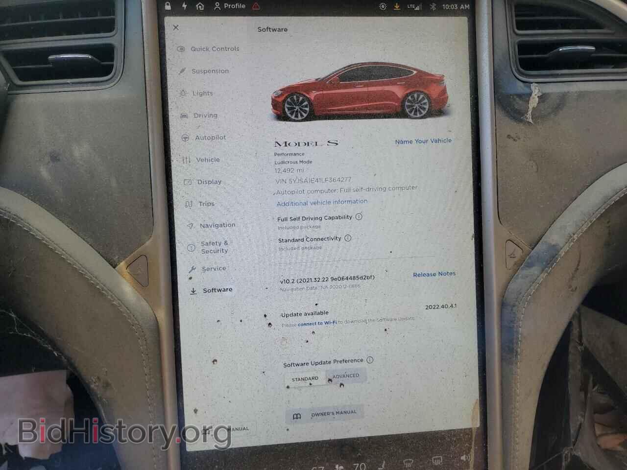2020 TESLA MODEL S - VIN: 5YJSA1E41LF364277 - Photo 9