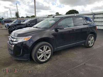 2013 Ford EDGE Limited, черный — VIN 2FMDK3KC7DBE24666, Copart