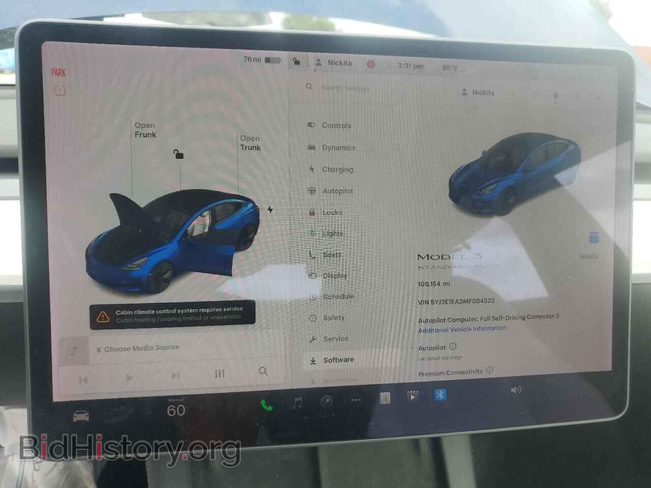 2021 TESLA MODEL 3 - VIN: 5YJ3E1EA3MF084523 - Photo 9