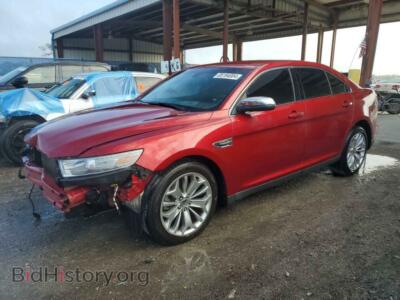 2014 Ford TAURUS Limited, red — VIN 1FAHP2F81EG100765, Copart