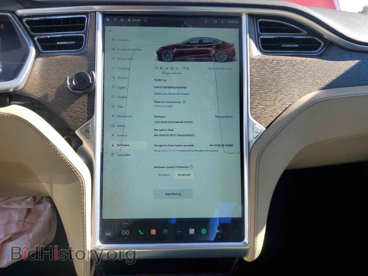 2012 TESLA MODEL S - VIN: 5YJSA1DP8CFS00780 - Photo 9