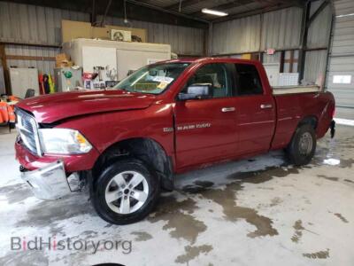 2012 Dodge RAM 1500 SLT, бордовый — VIN 1C6RD7GT4CS124499, Copart
