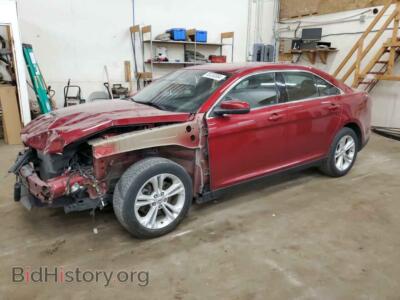 2015 Ford TAURUS SEL, красный — VIN 1FAHP2E82FG180015, Copart