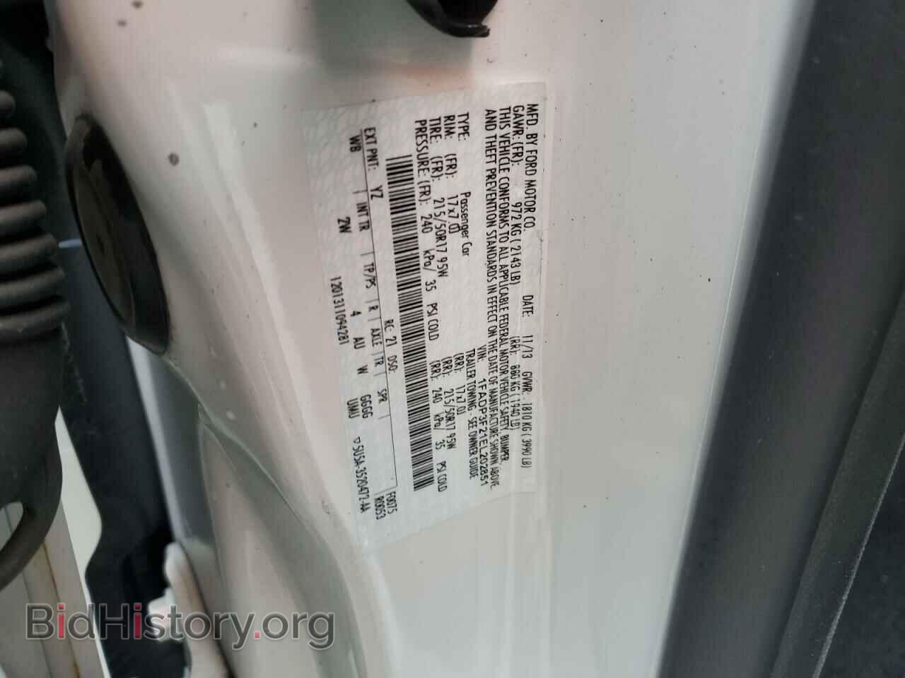 2014 FORD FOCUS - VIN: 1FADP3F21EL202851 - Фото 12