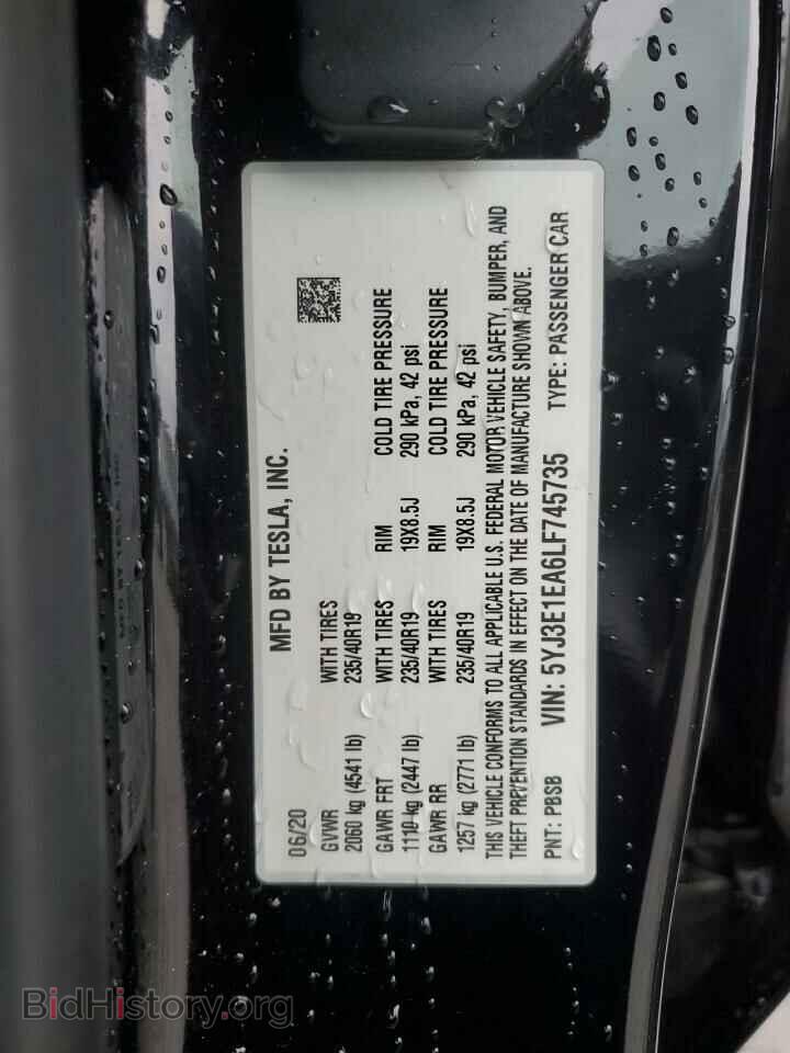 2020 TESLA MODEL 3 - VIN: 5YJ3E1EA6LF745735 - Photo 12