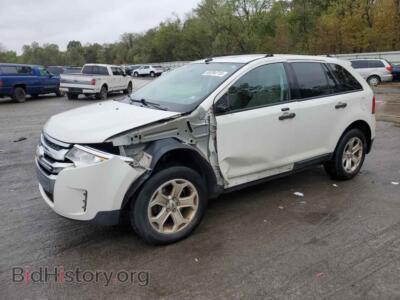 2013 Ford EDGE SE, white — VIN 2FMDK4GC3DBE31774, Copart