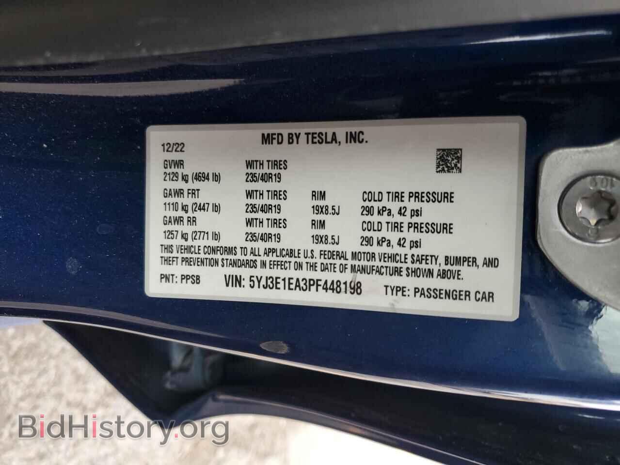 2023 TESLA MODEL 3 - VIN: 5YJ3E1EA3PF448198 - Photo 13