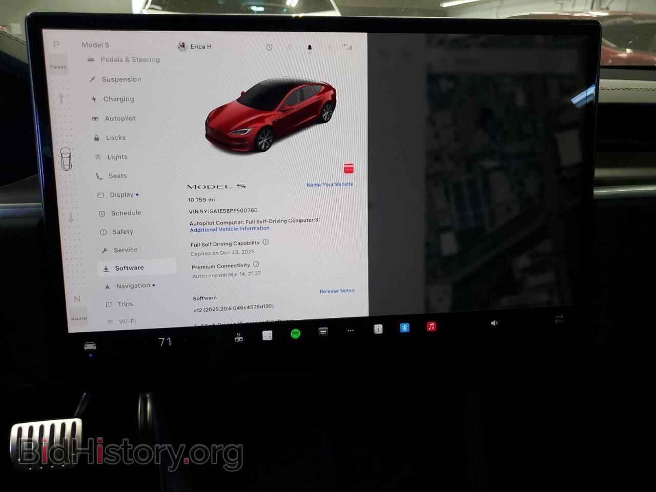 2023 TESLA MODEL S - VIN: 5YJSA1E58PF500760 - Photo 9