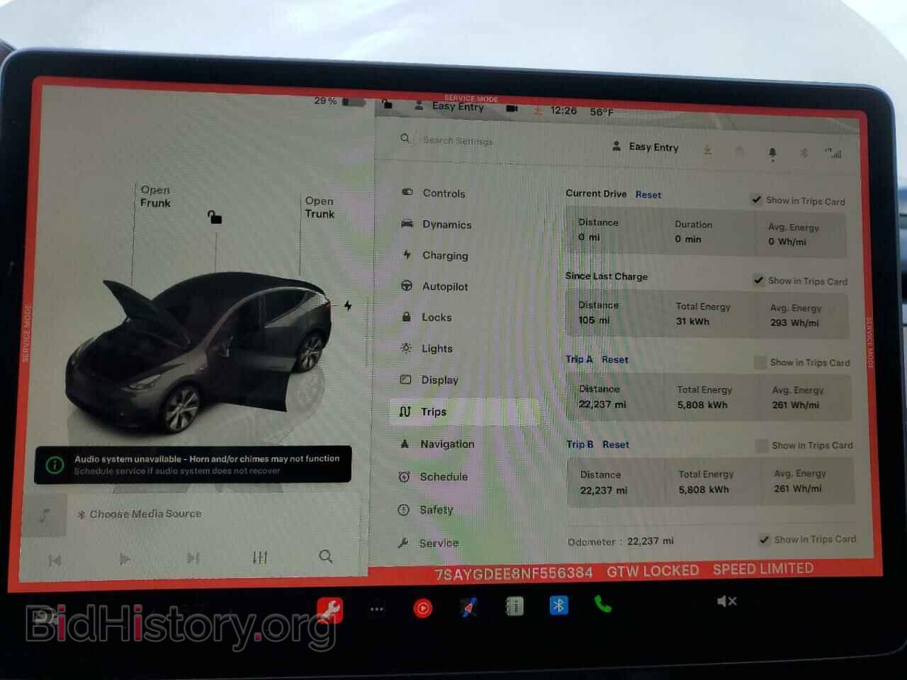 2022 TESLA MODEL Y - VIN: 7SAYGDEE8NF556384 - Photo 9