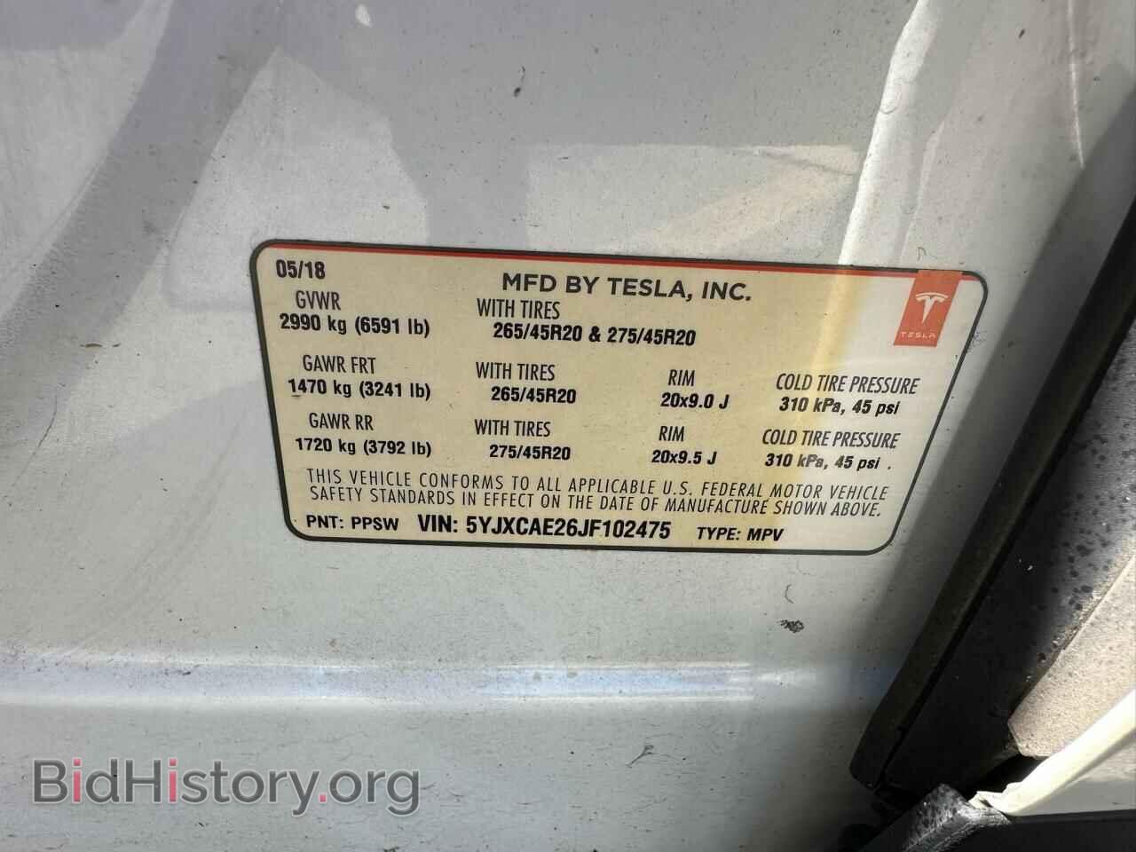 2018 TESLA MODEL X - VIN: 5YJXCAE26JF102475 - Photo 10