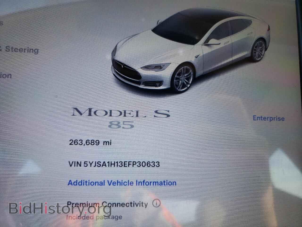 2014 TESLA MODEL S - VIN: 5YJSA1H13EFP30633 - Photo 9