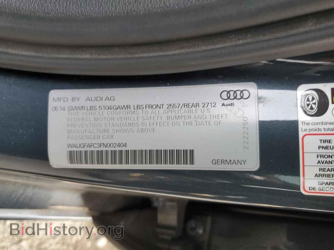 2015 AUDI A6 - VIN: WAUGFAFC3FN002404 - Photo 13