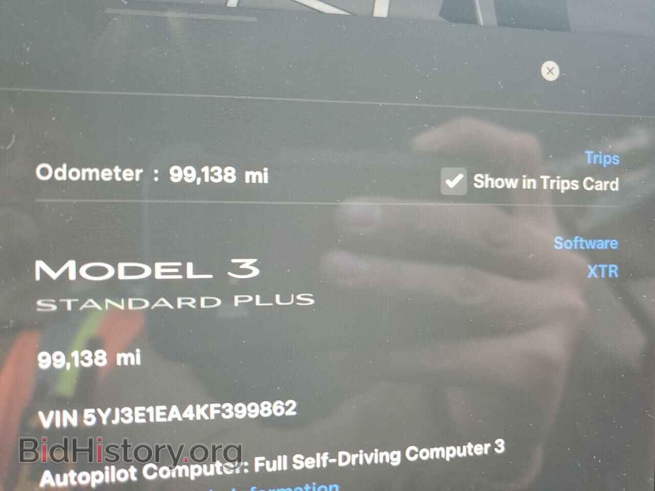 2019 TESLA MODEL 3 - VIN: 5YJ3E1EB2KF384303 - Фото 9