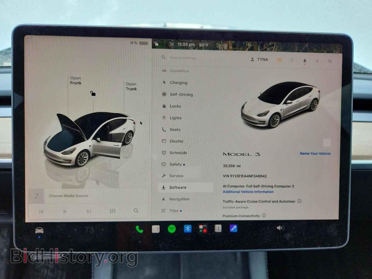 2022 TESLA MODEL 3 - VIN: 5YJ3E1EA4NF348642 - Фото 9