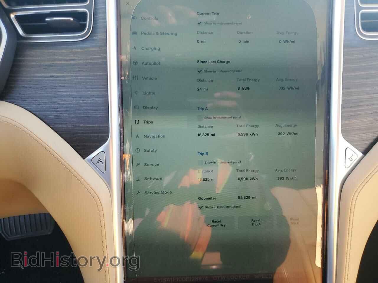 2016 TESLA MODEL S - VIN: 5YJSA1E10GF128974 - Photo 9