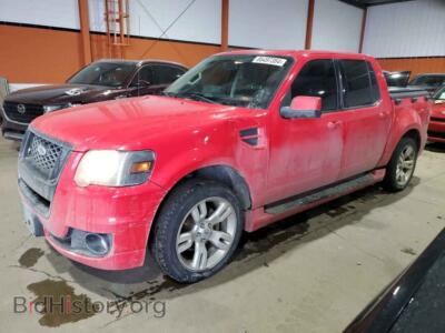 2010 Ford EXPLORER LIMITED, red — VIN 1FMEU2D86AUA19986, Copart