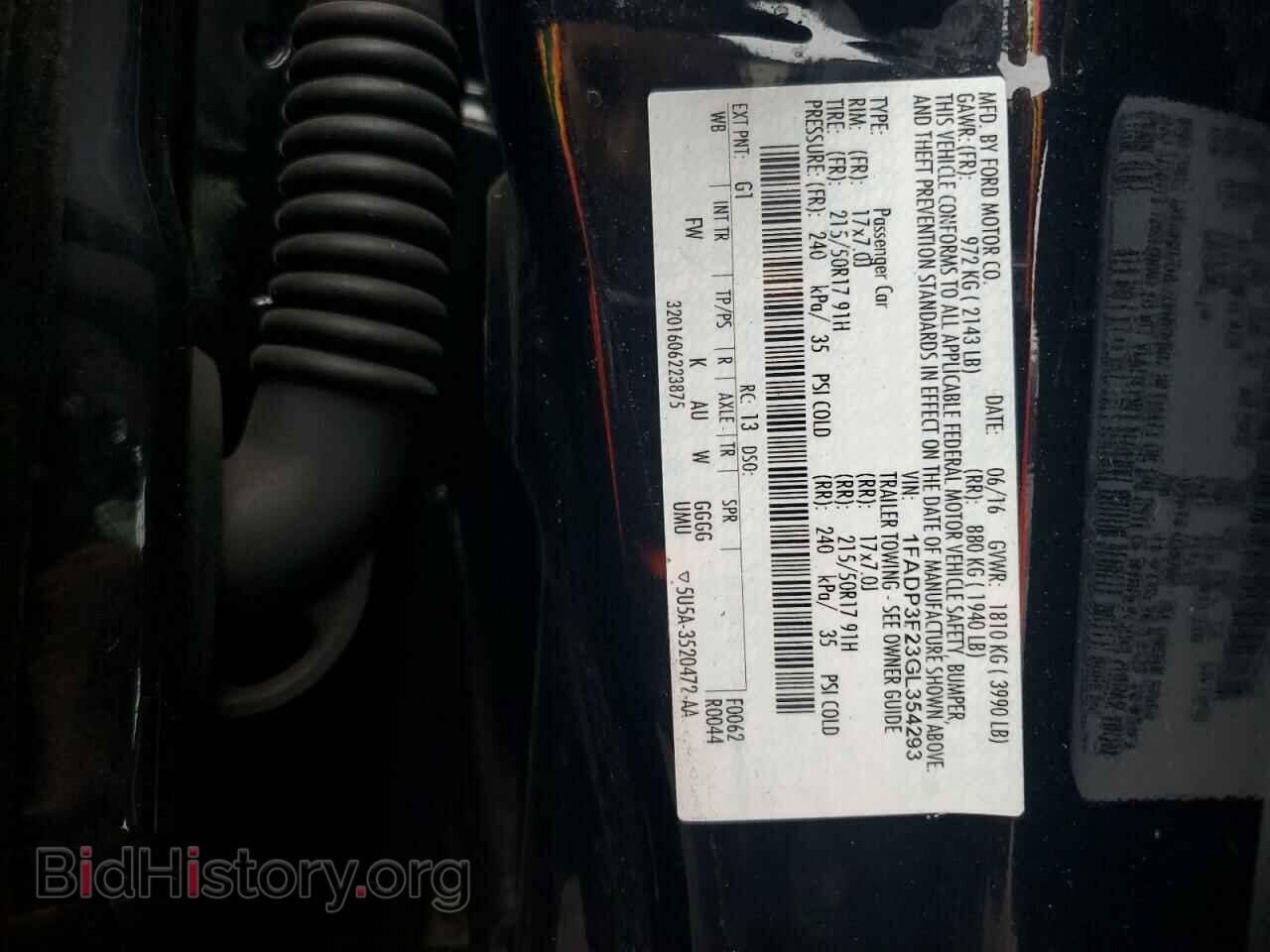 2016 FORD FOCUS - VIN: 1FADP3F23GL354293 - Фото 12