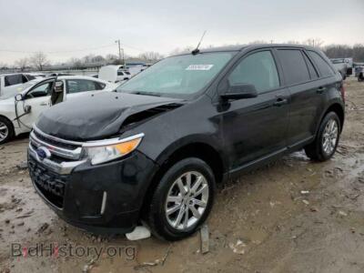 2014 Ford EDGE SEL, black — VIN 2FMDK3JC7EBB36892, Copart