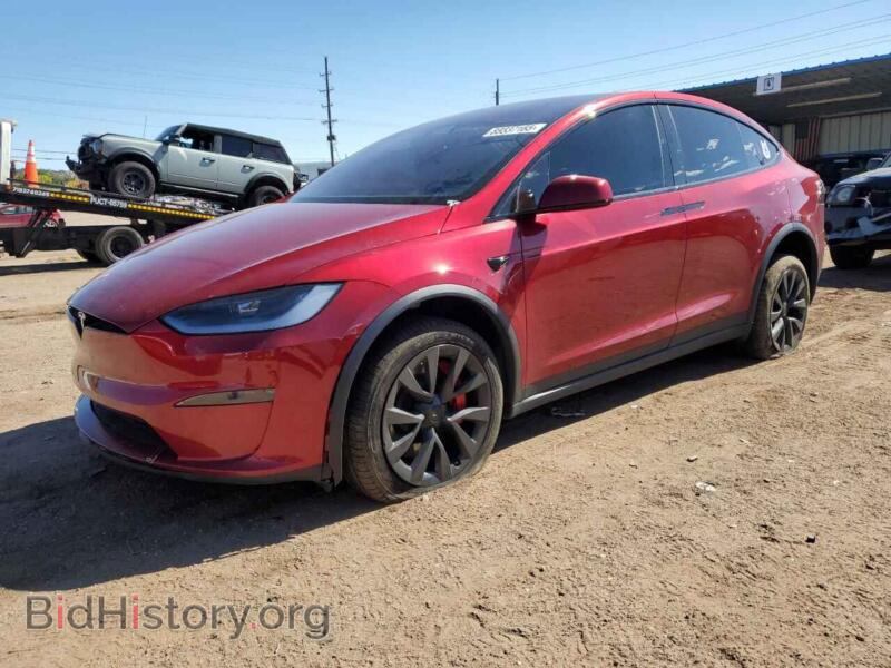 2024 Tesla MODEL X (VIN 7SAXCBE6XRF437827) — фото 1 из 12, Copart, повреждение: передняя часть