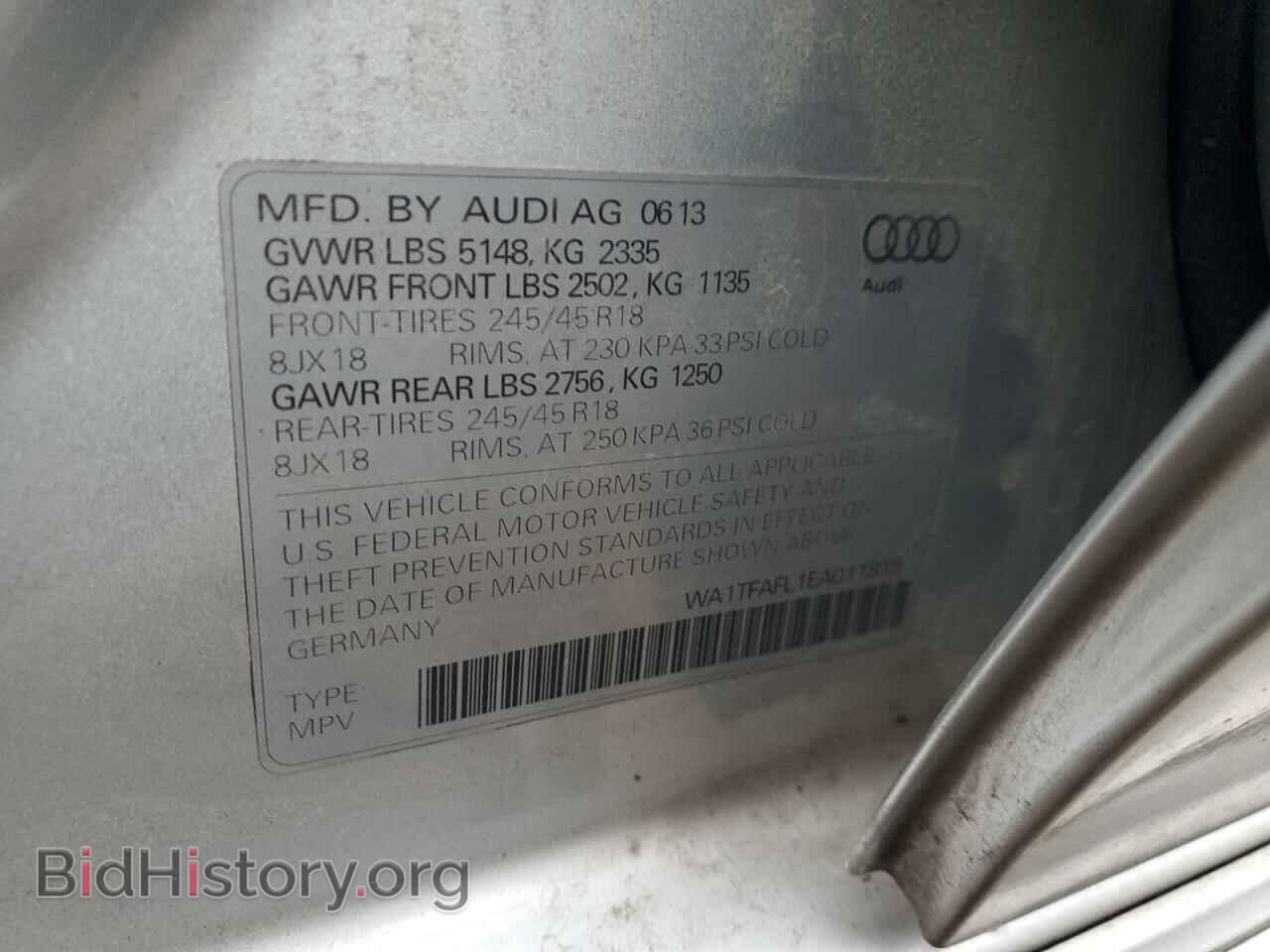 2014 AUDI A4 - VIN: WA1TFAFL1EA011815 - Фото 14