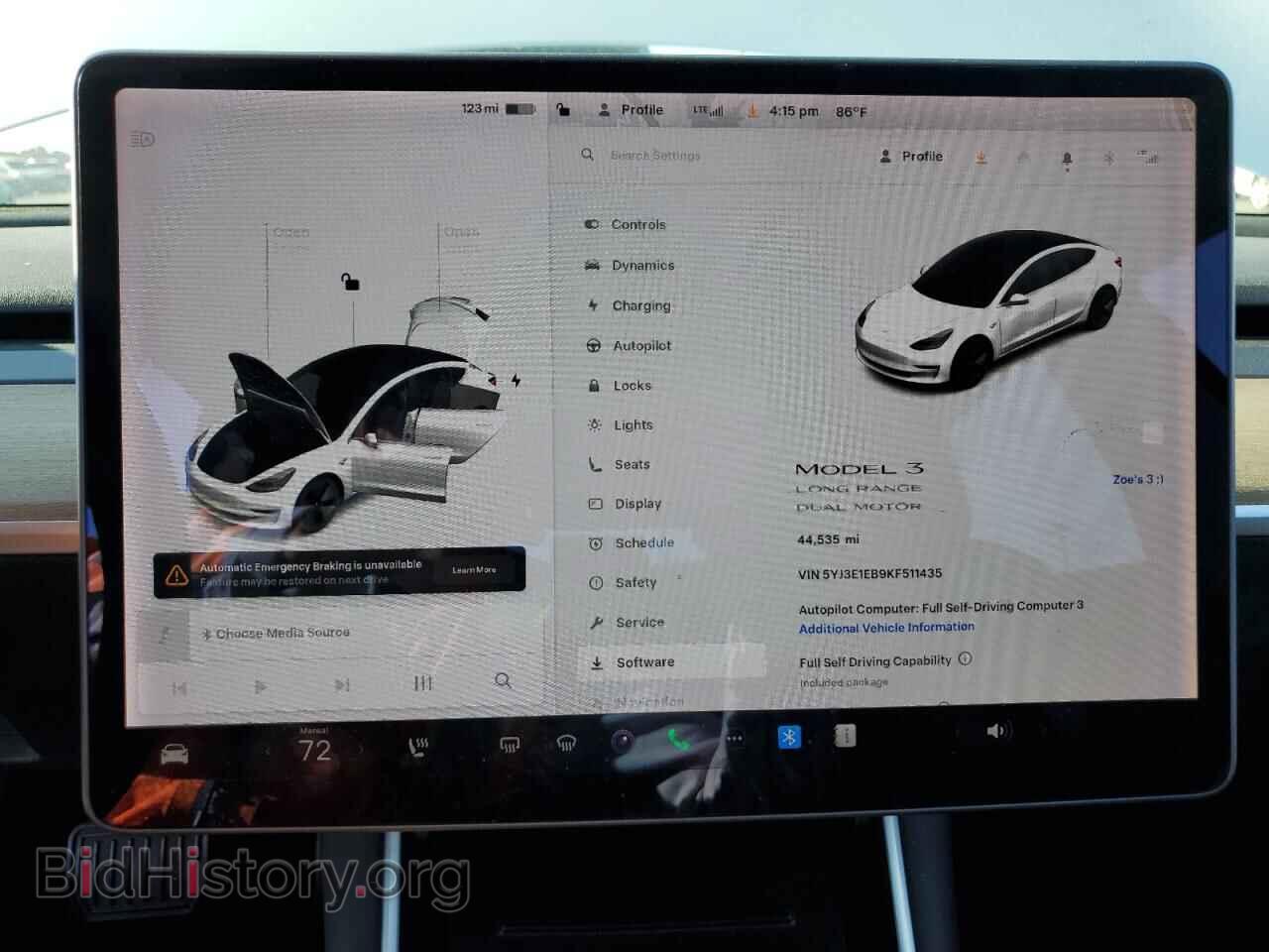 2019 TESLA MODEL 3 - VIN: 5YJ3E1EB9KF511435 - Фото 9