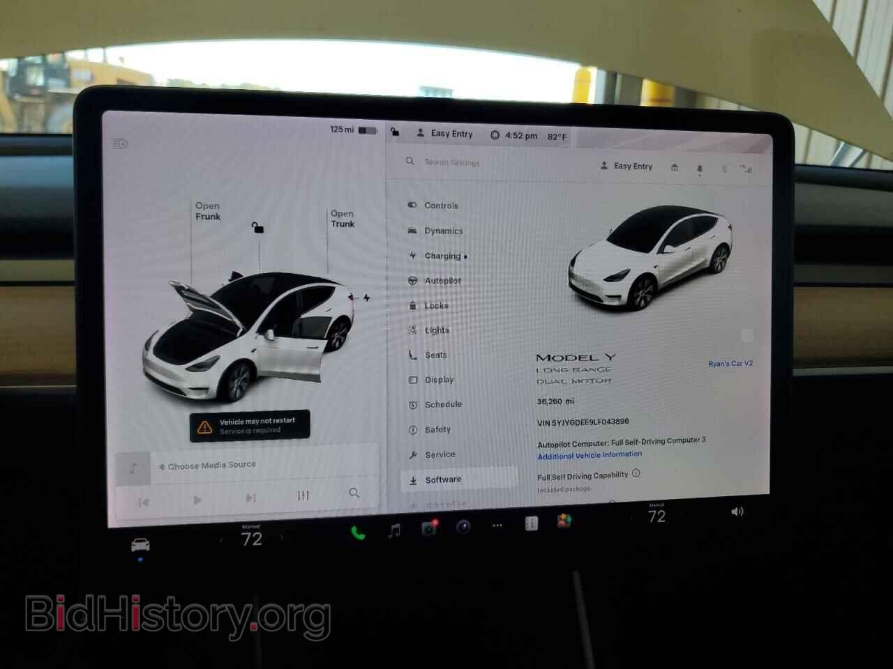 2020 TESLA MODEL Y - VIN: 5YJYGDEE9LF043896 - Фото 9