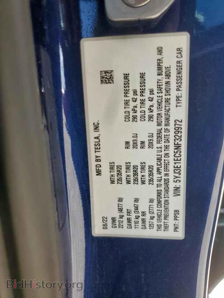 2022 TESLA MODEL 3 - VIN: 5YJ3E1EC5NF329972 - Photo 12