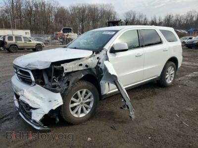 2019 Dodge DURANGO SXT, white — VIN 1C4RDJAG2KC718177, Copart