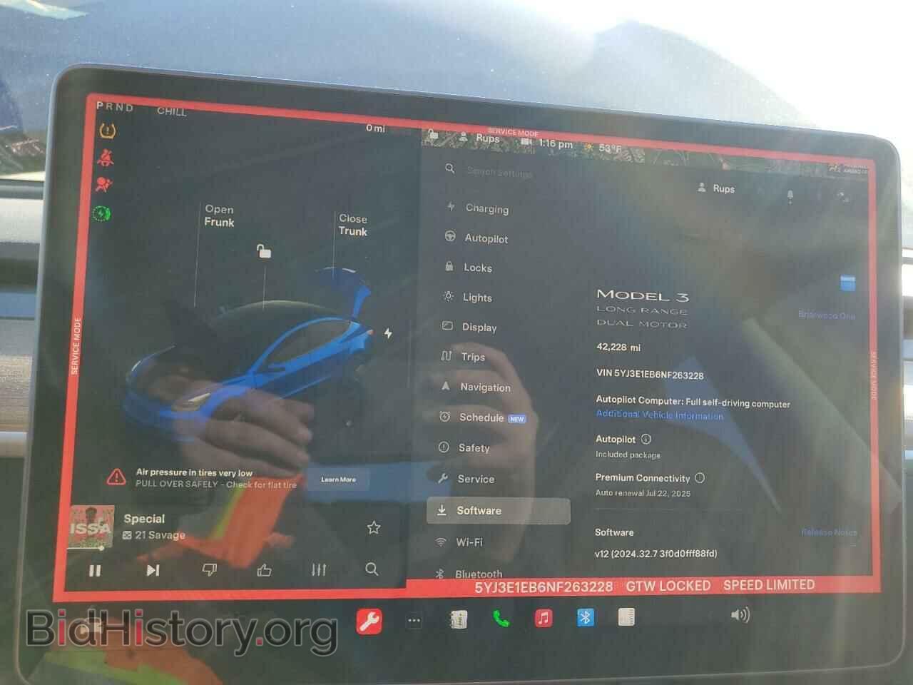 2022 TESLA MODEL 3 - VIN: 5YJ3E1EB6NF263228 - Фото 9
