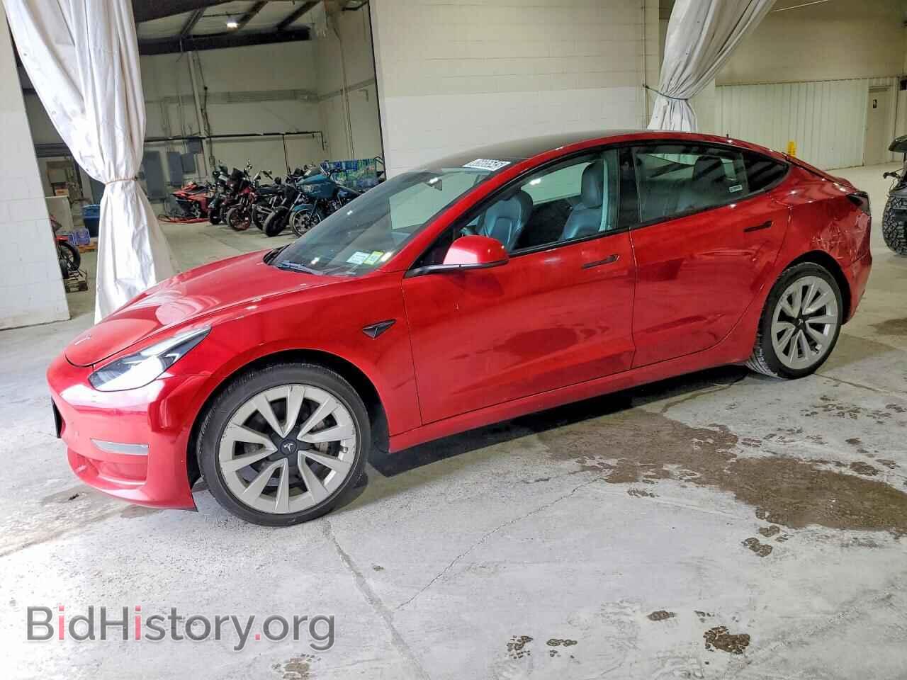 Photo 5YJ3E1EA7NF368626 - TESLA MODEL 3 2022