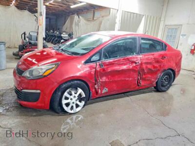 2017 Kia RIO LX, красный — VIN KNADM4A30H6016436, Copart