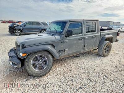 2023 Jeep GLADIATOR Sport, серый — VIN 1C6HJTAG9PL560063, Copart
