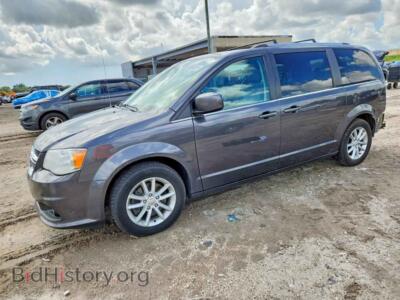2019 Dodge CARAVAN SXT, gray — VIN 2C4RDGCG8KR717784, Copart